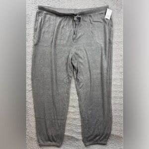 Auden Ribbed Lounge / Sleep Pants – Gray (Size 1x) lot purchase available